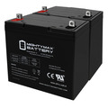 Mighty Max Battery 12V 55Ah Universal Power Group 45825 Sealed Lead Acid Battery - 2 Pack ML55-12MP241040